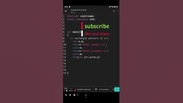 rectangle pattern using for loop in c++ #programming #shorts #youtube #code #pattern