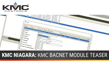 KMC Niagara: KMC BACnet Module Teaser