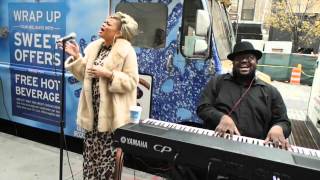 Andra Day sings exclusive version of &quot;Rise Up&quot; in NYC