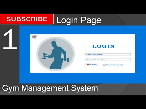 1. Gym Management System in java - Login Page (JFrame, Mysql Database, Netbeans IDE)