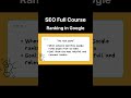 How to rank on Google? Important factors that Google use to rank a website! #digitalmarketing #seo