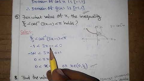 12th maths/Exercise 4.2 Q no 7/Chapter-4 Inverse Trigonometric Functions
