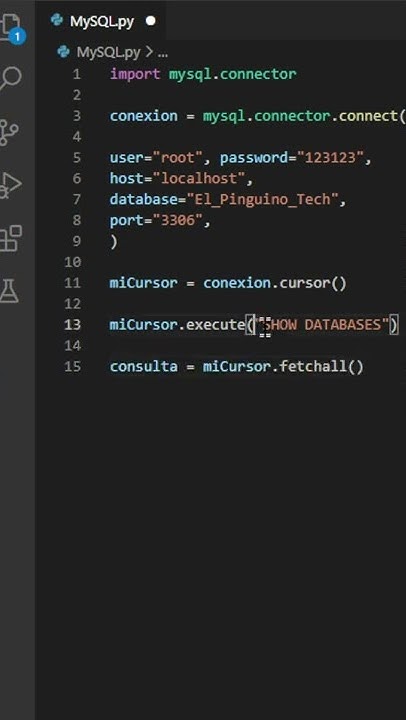 Cómo CONECTAR PYTHON con BASES DE DATOS MySQL #SHORTS - YouTube