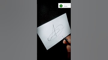 A letter Anusha signature 🖋️#shortvideo#shorts#ytshorts#viral#calligraphy#sign#handwriting