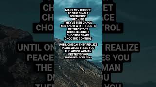 WHY MEN CHOOSE TO STAY SINGLE🔥 #MensMindset #SelfRespect #MasculineEnergy #KnowYourWorth #MensGrowth