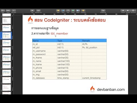 Ep.9 อธิบายความหมายตารางเก็บข้อมูลสมาชิก tbl_member