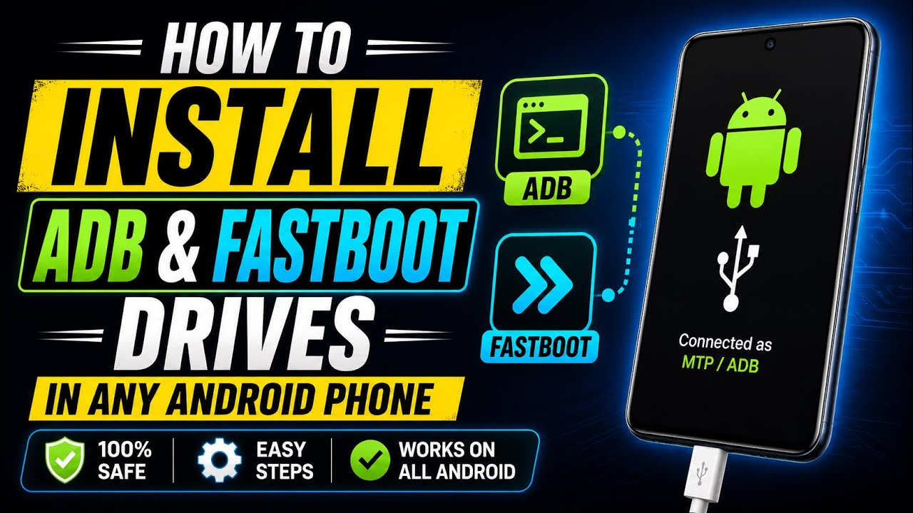 How To Install ADB & Fastboot Drivers in Any Android (2026 Guide) - YouTube