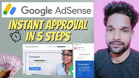 INSTANT Google Adsense Approval for Blogger & WordPress (5 Steps Process) -Fst Approval #shorts