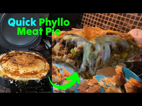 Quick Phyllo Meat Pie in Wolfgang Puck 9-inch Electric Pie Maker 🟡 Cooking Gizmos