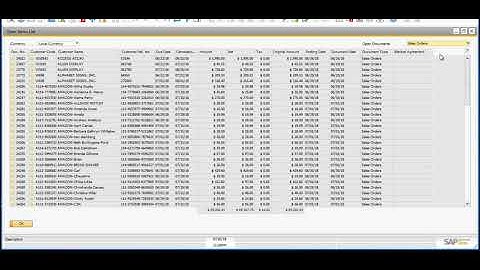 How to find Open Items in SAP Business One