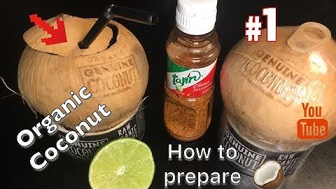 Genuine COCONUT 🥥 | How to open a coconut | preparing a Coconut |