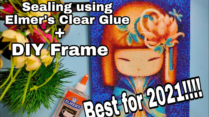 SEALING DIAMOND PAINTING USING ELMER'S CLEAR GLUE ...