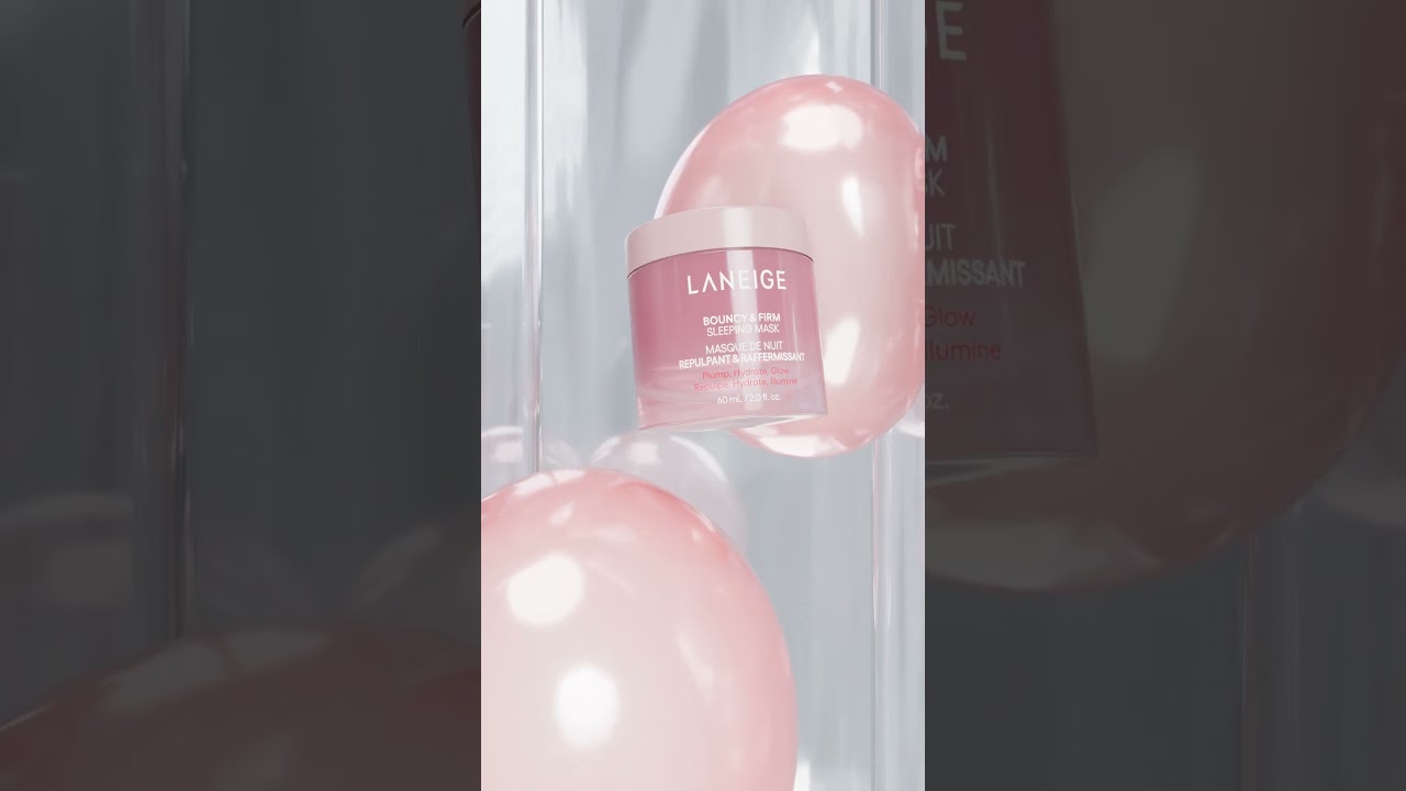 Laneige Firm and Bouncy Sleeping Mask Animation  #skincareanimation #3danimation