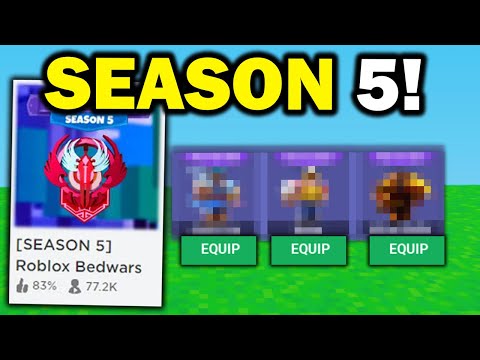 Roblox BedWars on X: 🌑 Void Turret (NEW ITEM!) 🛩️ Battle Royale (NEW  GAME COUNTDOWN) 🏆 Ranked Reset (Season 5!) 🎉 You can now play ranked as a  free player! 🆓 Free