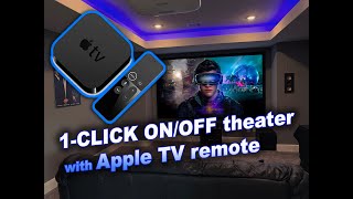 ONE CLICK turn OFF / ON your Home Theater with Apple TV remote