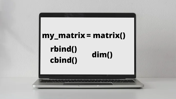 Introduction to matrices in R || R programming