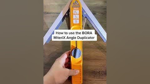 How to Use the BORA MiteriX Angle Duplicator