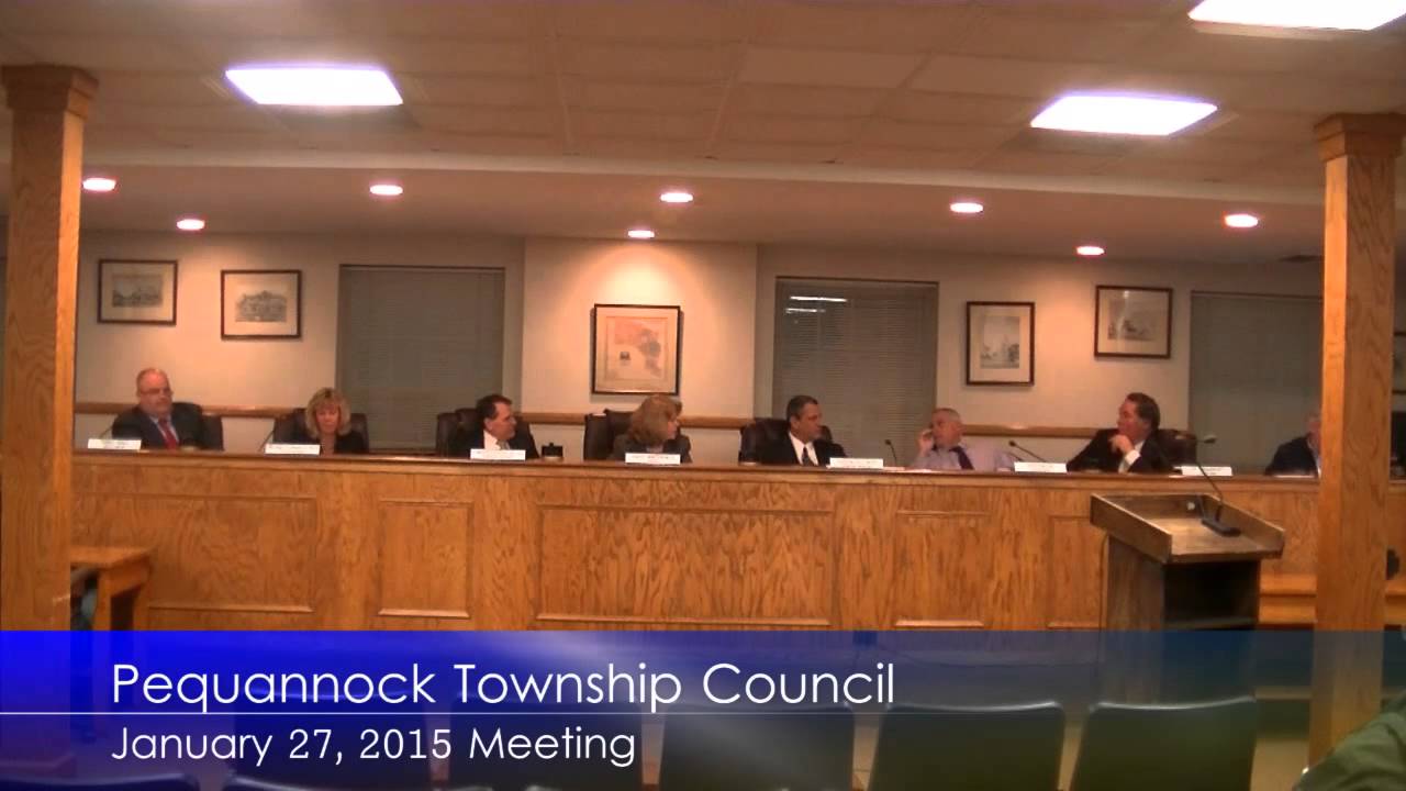 Pequannock Township Council Meeting 1272015 YouTube