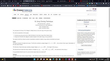 B -Array Cloning Technique | Codeforces Round 781 div 2
