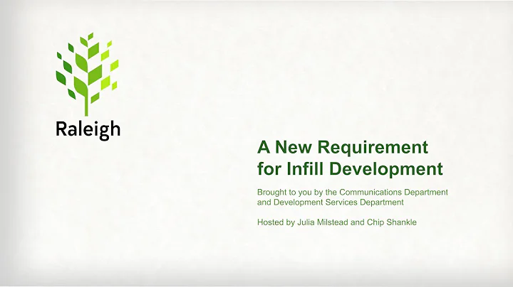New Infill Development Requirement