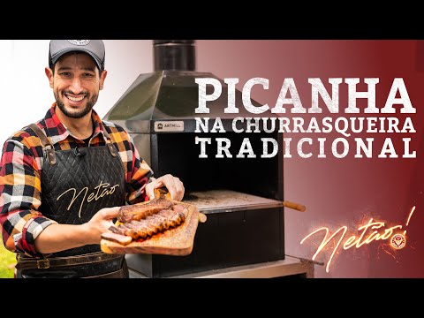 Picanha na Churrasqueira Tradicional! | Netão! Bom Beef #173