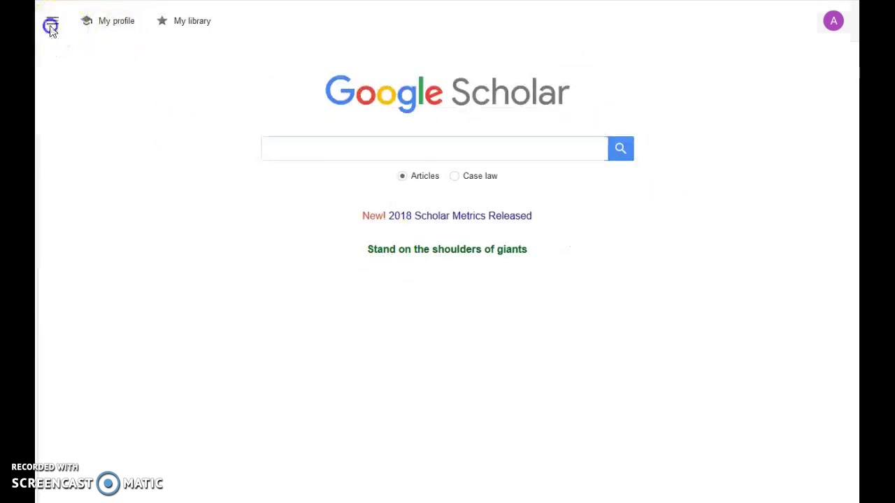 Linking google scholar to library holdings youtube