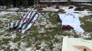 Protesters march in Madison