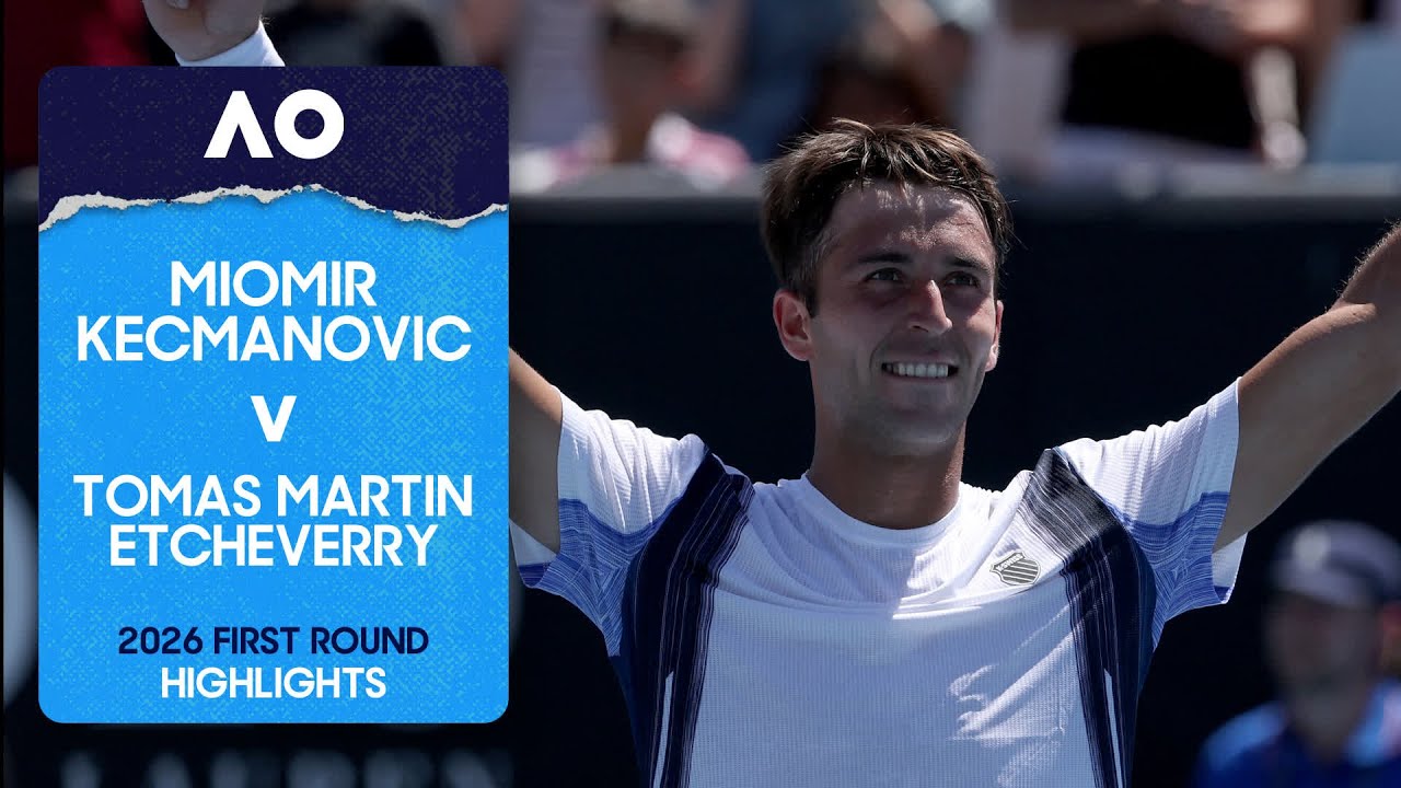 Miomir Kecmanovic v Tomas Martin Etcheverry Highlights | Australian Open 2026 First Round