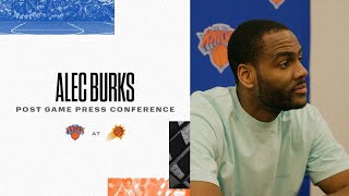 Alec Burks | Knicks Postgame (3/4)