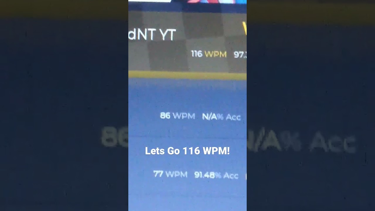 New Top Speed: 116 WPM (Nitro Type)