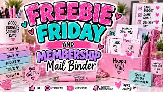 💖 Freebie Friday + Membership Binder Savings | Budget With Me! 💖