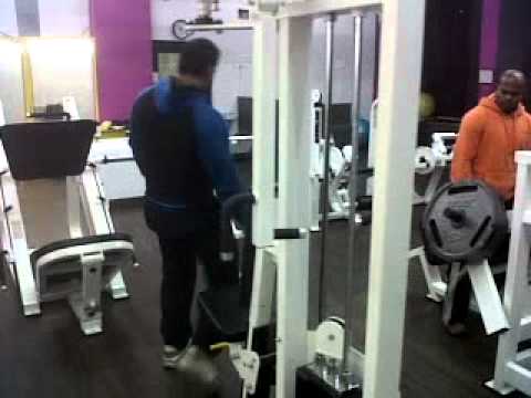 unilateral 200lbs reverse pec dec.