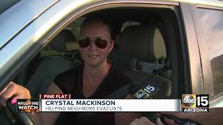 Evacuations in Pine Flat due to Cellar Fire, which has spread to more than 7,000 acres