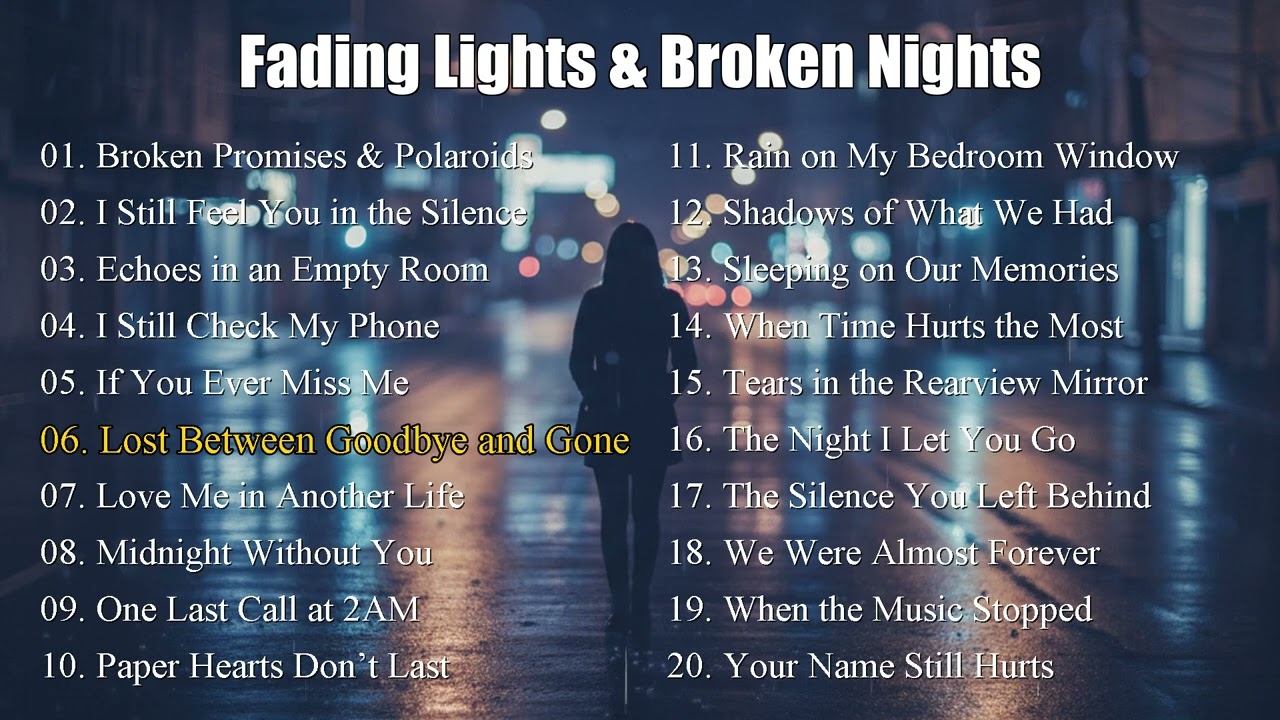 Fading Lights & Broken Nights - Erich Clerk || Pop english Sad Song Playlist