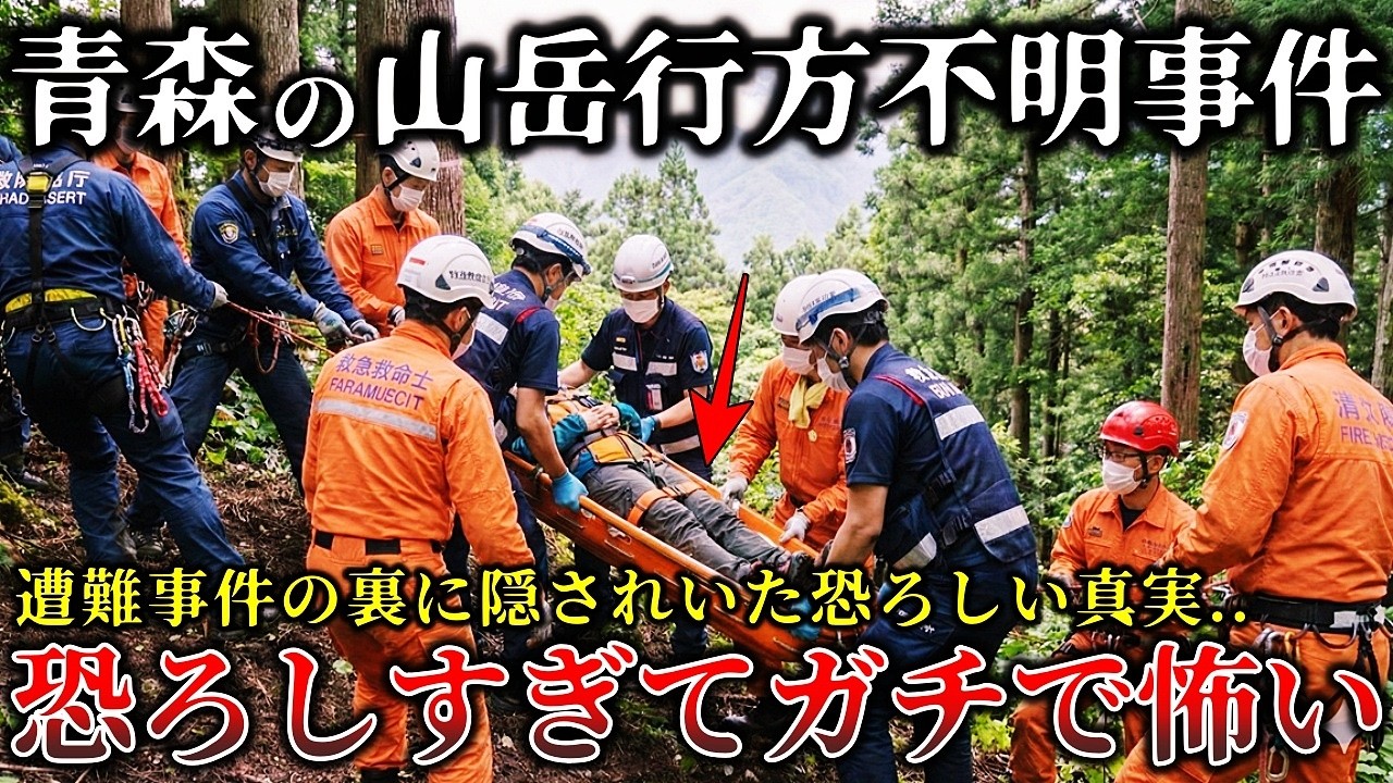 【怖い話】※この事故ガチで怖すぎる..青森の山岳遭難事件で起きた恐ろしく不気味な怪奇事件がヤバイ！【全３話】【実話】【ゆっくり解説】