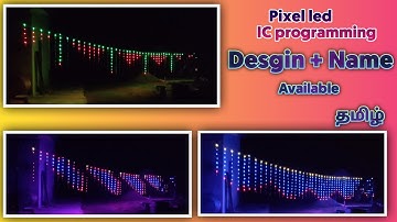 Pixel led Thoranam design plus name programming for IC data /Hero electro /தமிழ்