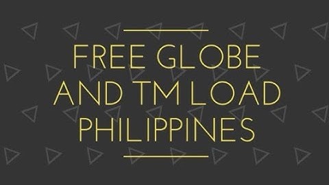 Load for free on globe and Tm
