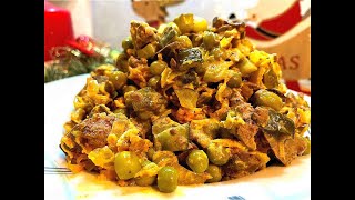 Праздничный САЛАТ с Куриной ПЕЧЕНЬЮ !!! Салат на Новый Год 2024 !!! Простой и вкусный салат !!!