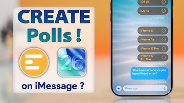 iOS 26: How to Create Polls in iMessage on iPhone! [Easy Guide]