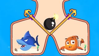 魚を救うゲーム、ピンを引く、魚の救助ゲーム、Android iOSゲーム screenshot 4