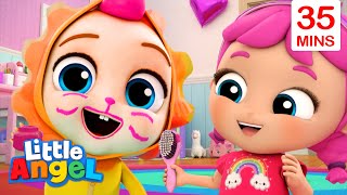 This is the Way We Play Dress Up + more songs | Little Angel Kids Songs \& Nursery Rhymes