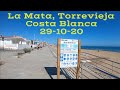 La Mata Beach, Torrevieja, Costa Blanca. Walking tour of the promenade 29-10-20 🇪🇸
