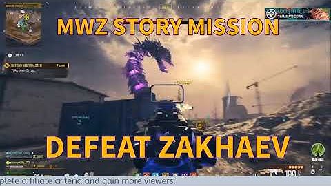 Defeat Zakhaev mission, Orcus grayworm. Act 3 story mission MWZ call of duty MW3