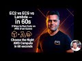EC2 vs ECS vs Lambda — Simple Guide