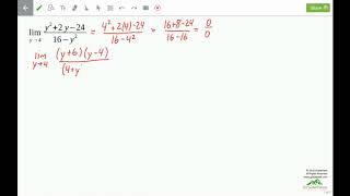 GradePeak Calculus 1 Zero Over Zero Indeterminate Form Limit 1 06