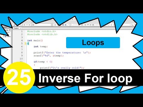 C Tutorial #25 - Inverse For Loop