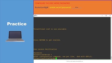 Configure the Exec mode password