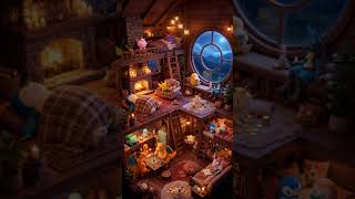Cozy Pokémon Rainy Night 🌧️🔥 Pikachu, Eevee & Friends