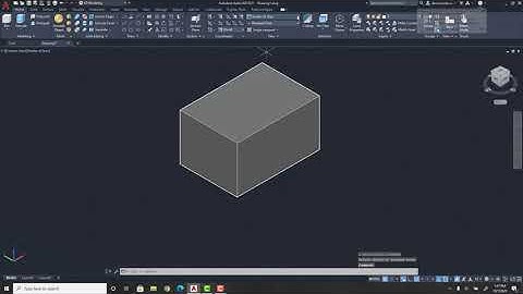 How to make A 3D Cube in AutoCAD 2021!