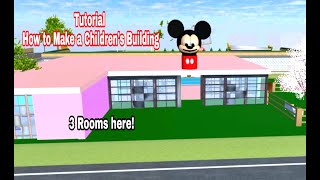 Tutorial How To Make A Childrens Building And Mickey Mouse Display Sakura School Simulator